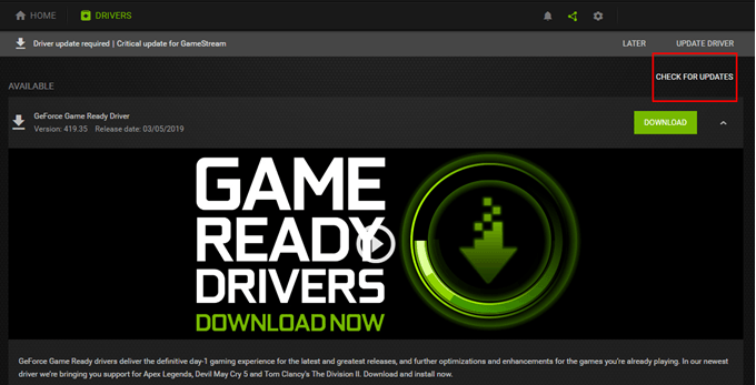 card-nvidia-update-driver